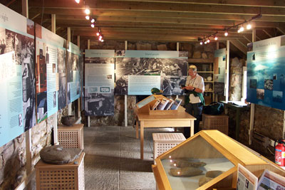 Christine in Museum on Hirta